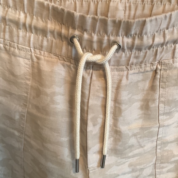 Athleta pale camouflaged linen joggers size large - Picture 3 of 8